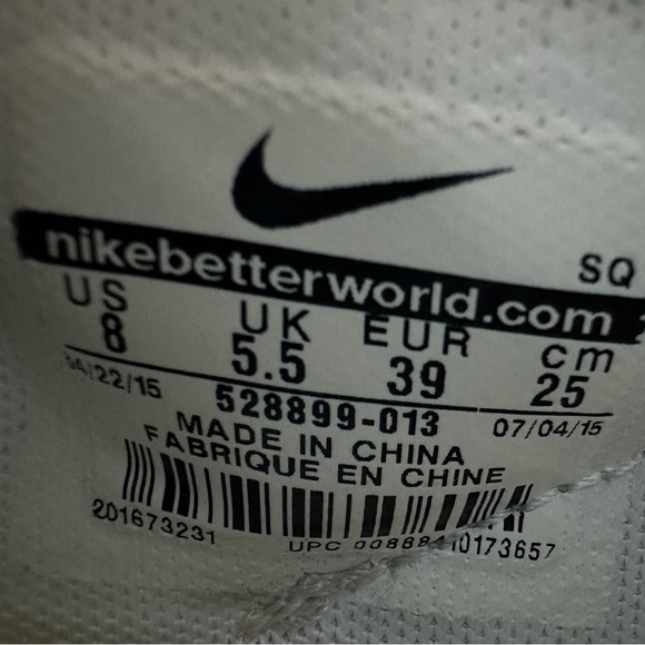 NIKE light bone gray / bronze Sky High hidden wedge sneakers 8 - Picture 10 of 10